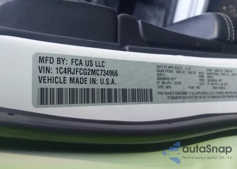 2021 Jeep Grand Cherokee Overland 4X4 from USA, damaged, VIN 1C4RJFCT3FC157445